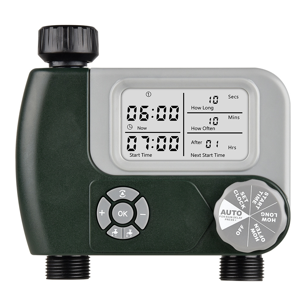 Timer Dual Outlet - Controlador de Riego Automático para Jardín