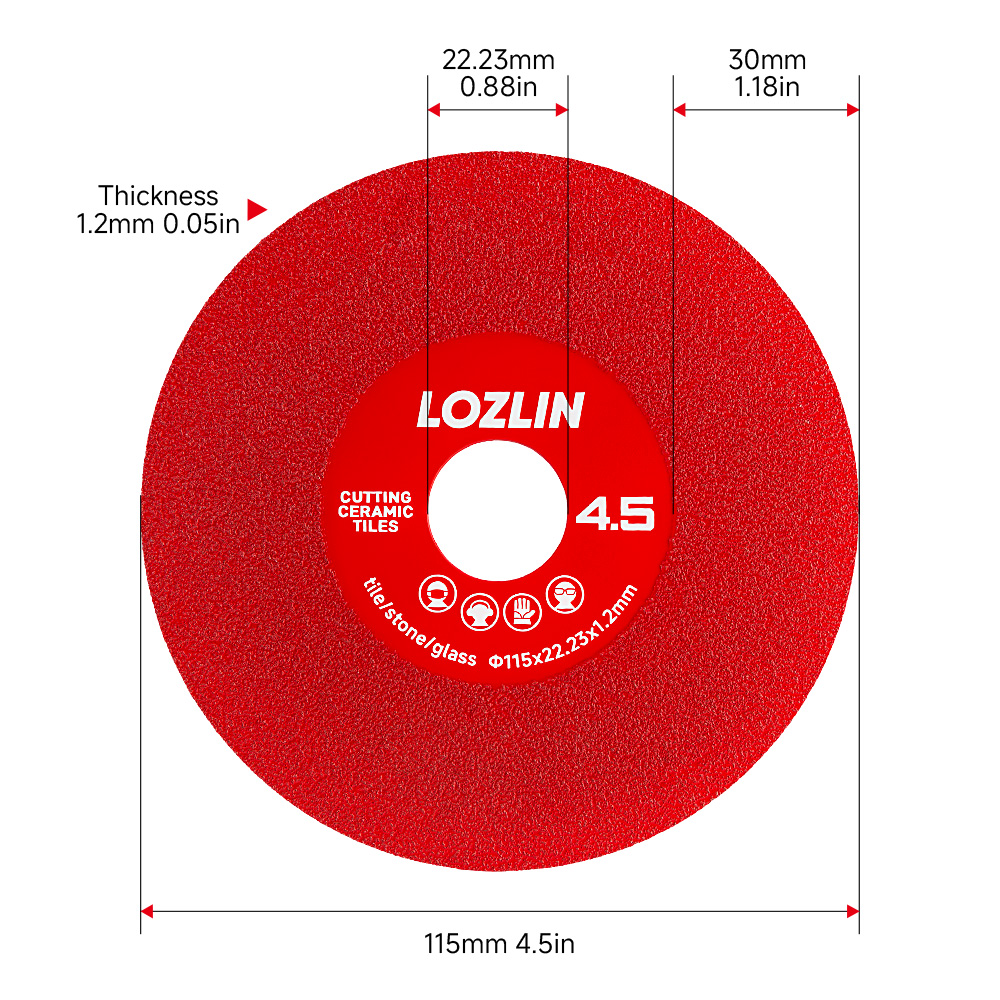LOZLIN, juego de 3/6 piezas, d - Ceramic Tile Floor reseña y precio