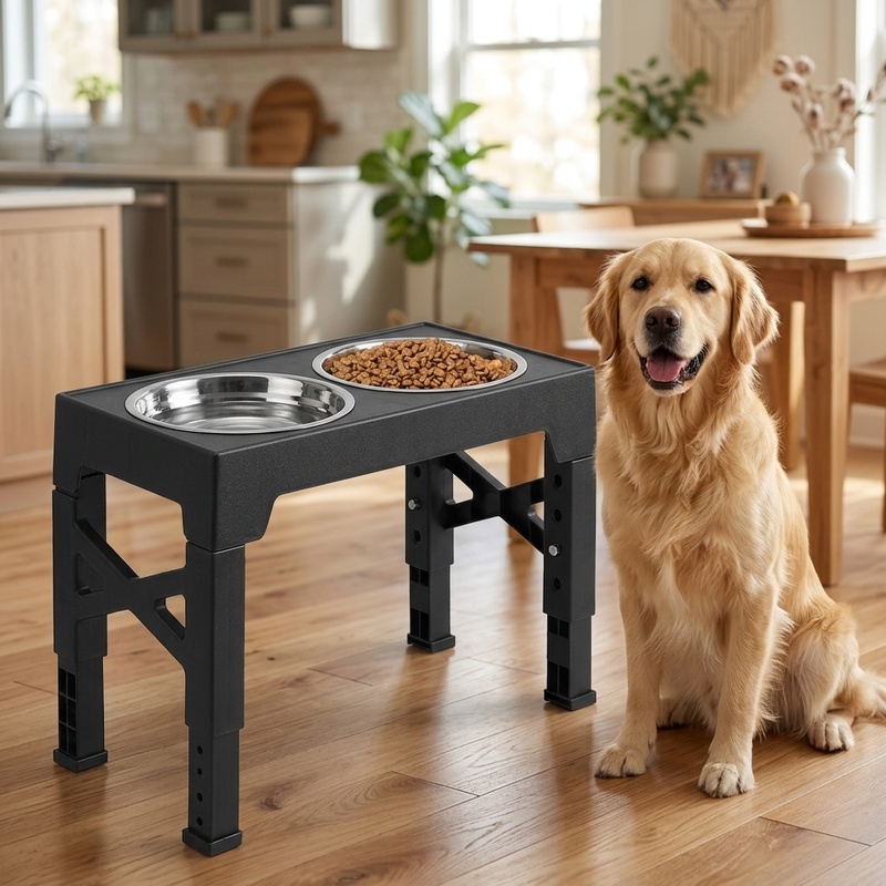 Comedero elevado ajustable par - Royal Canin Food Medium reseña y precio